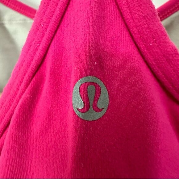 Lululemon Athletica Women’s Pink Power Y Tank Top Size 12 - Picture 3 of 4